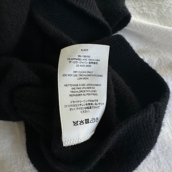 The Row Cashmere & Silk Knit Short Sleeve Top Size S - Picture 5 of 6